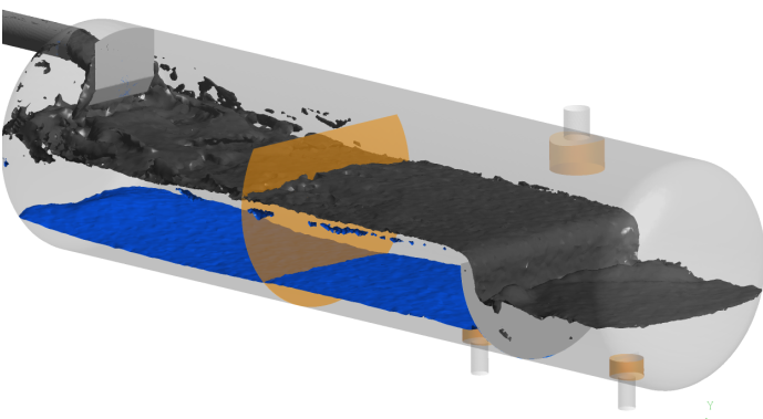 separation CFD analysis for offshore vessel