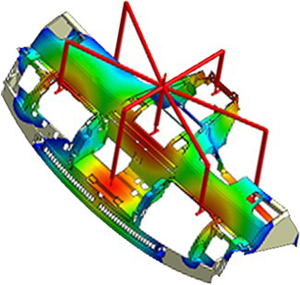 automotive injection part FEA simulation
