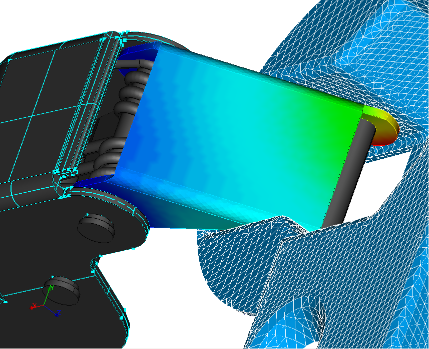 FEA analysis hinge
