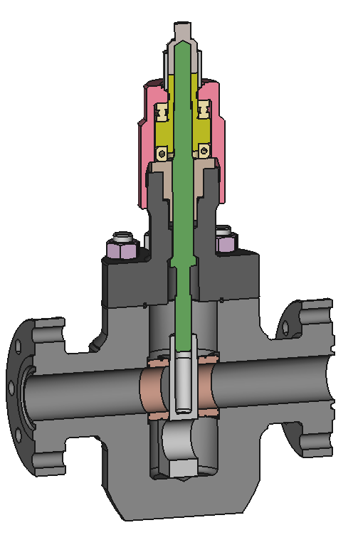 Subsea gate valve FEA stress analysis