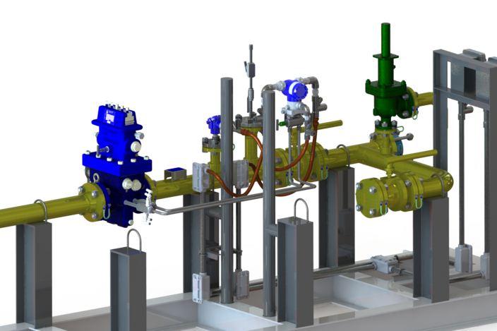 liquid oil meter CFD analysis