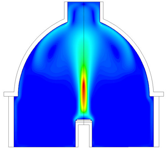 Solar power receiver finite element analysis